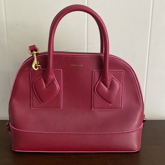 Anne Klein Red Dome Purse - Picture 2 of 13